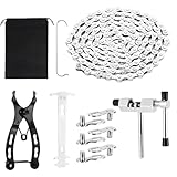 Amazon YANGUN Bike Chain, Bicycle Chain, 6/7/8 Speed Chain for Road Mountain Racing Cycling, Includes Link Plier, Cutter & Inspection Gauge(1/2 x 3/32 inch 116 Links) #ad