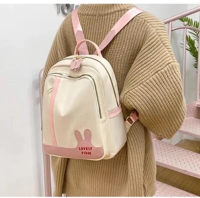 BANQLYN Shoulder Bag for Women Stylish Ladies Messenger Bags Purse and Handbags Wallet Mini Backpack Purse, European And American Trend Trip Purpose Backpack (Black) (Cream) 2