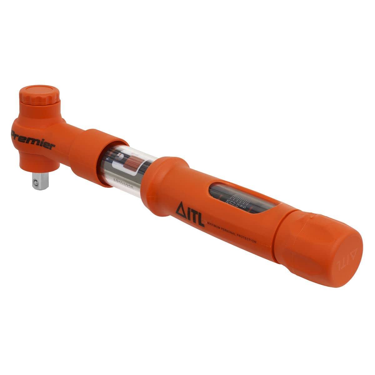 Sealey Chrome Calibrated 3/8" Sq Drive Insulated Micrometer Torque Wrench 5-25Nm - Stw805