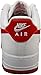 Nike Air Force 1 '07 Men's Shoes (FJ4146-106, White/White/Dragon Red) Size 13