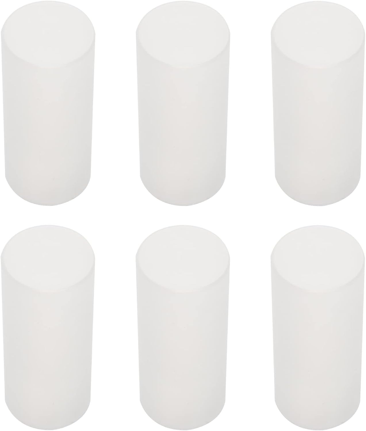 12pcs Cylindrical Plastic Candle Covers Candle Shades for Electric Smooth Fine Material for Home Decor