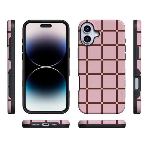 Casely iPhone 16 Plus Case | Uptown Gridlock | Pink Checkerboard | Bold Protective Design | Compatible with MagSafe by Casely - Image 7