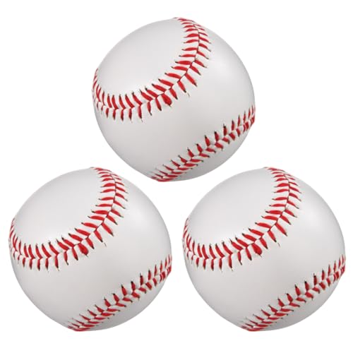 Patiassy 3 Pack Standard Size Baseballs for Training and Practice