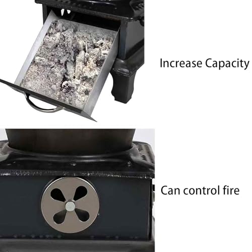 Mini poêle multi-combustibles en fonte pour petit espace
