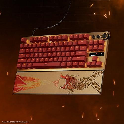 Razer Huntsman V3 Pro Tenkeyless Counter-Strike 2 Dragon Lore - Analogue Optical TKL E-Sport PC Keyboard Without Numeric Keypad - Snap Tap - Rapid Trigger - QWERTY US Layout | Dragon Lore view 2