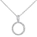 Produktbild Naava Damen-Halskette Weißgold 9 Karat Diamant 0,08 ct 46 cm