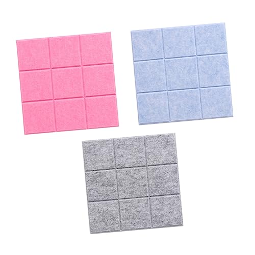 STOBOK 3 Piezas Tablero De Fieltro Jiugongge Sintió Tablero De Visión Para Pared Tablones De Anuncios Boletín Tríptico Póster Tableros Ánimo Ligero Luces Tablero De Anuncios Decoración