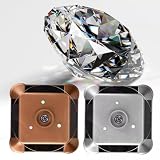 Vibsky Espositore elettrico motorizzato a 360° per fotografia di gioielli, ad energia solare, con batteria AA, materiale ABS, 10 x 10 x 4 cm, per orologi, telefoni e fotocamere