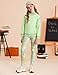 GRACE KARIN Girls Clothing Sets Size 8 Fashion Fall Sweatshirt Leggings Set Back to School Outfits Athletic Green