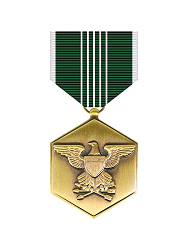Army Commendation Full Size Medal (Military Issued)-Veteran Owned Business Green