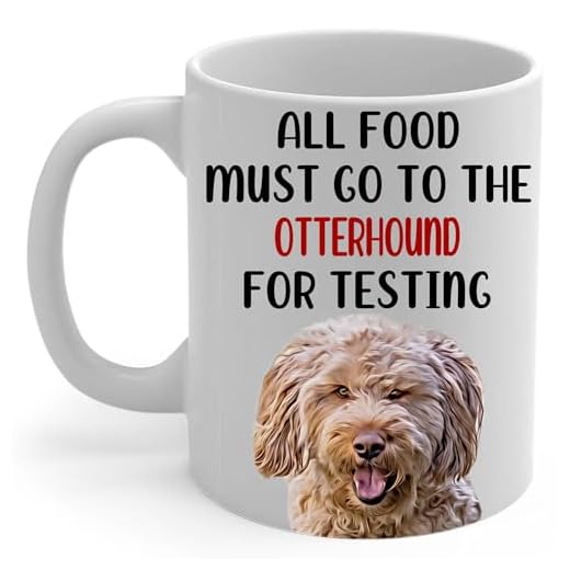 Wheaten Otterhound Mom Coffee Mug White 11Oz Funny Ceramic Cup Gifts For Women Pet Peeking Portrait Humorous Kitchen Quote Gifts for Otterhound Dog Lovers