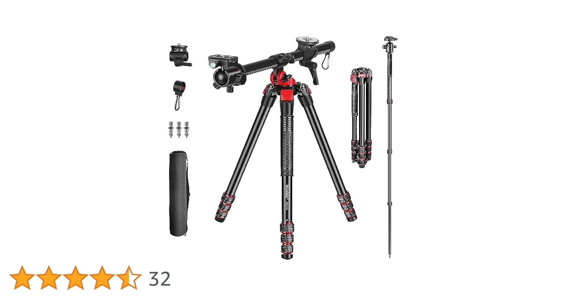★未開封品★Manbily カメラ三脚　折り畳み長さ51cm 最大荷重15kg Amazon | Manbily カメラ三脚 折り畳み長さはわずか51cm 最大