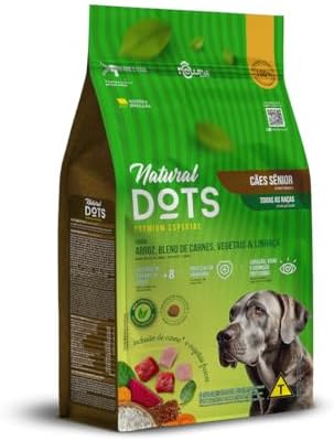RACAO NATURAL DOTS CAES SENIOR 1KG