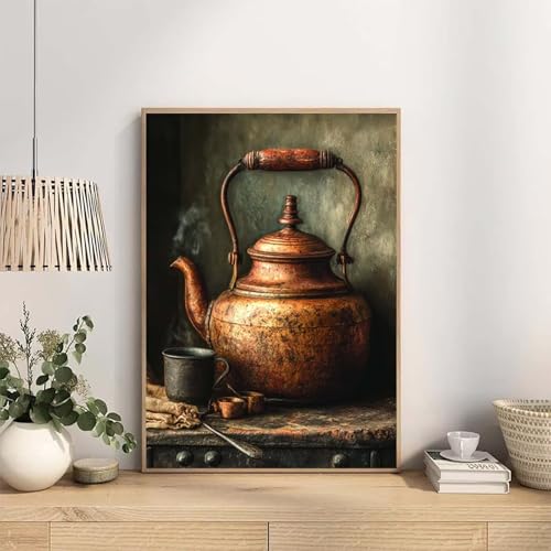 Diamond Art Kits Adults Teapot, 5D Diamond Painting Kit Abstract, DIY Cross Stitch Kits for Adults, Full Drill Crystal Art and Crafts Picture, Hobbies for Women, Room Decor Gifts 12x20in X-4282 - Image 5