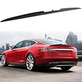 DREAMOTOR Car Universal Rear Spoiler 54' Trunk Spoiler Punch-Free Installation Roof Spoiler Kit Compatible with Most Cars (Black Three-Section Assembly, w/Adhesive)