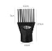 Black Hair Dryer Comb,Plastic Blow Comb Attachment Styling for Straightening Detangling,Universal Nozzle Hairdressing Salon Hair Dryer,Curly,Natural Styling Tools