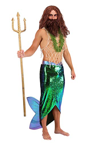 FunPop Men's Salty Merman Fancy Dress Costume