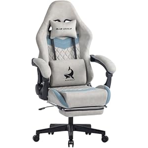 Big and Tall Gaming Chair for Adults 500 lbs, Ergonomic Computer Chair with Adjustable Lumbar Support, Headrest, Footrest, Big and Tall Gaming Chair for Office and Gaming Use