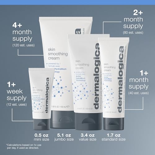 Dermalogica Skin Smoothing Cream 100ml - innovative Moisturizer spendet 48 Stunden langanhaltende Feuchtigkeit. Geeignet für normale, Mischhaut, feuchtigkeitsarme Haut.