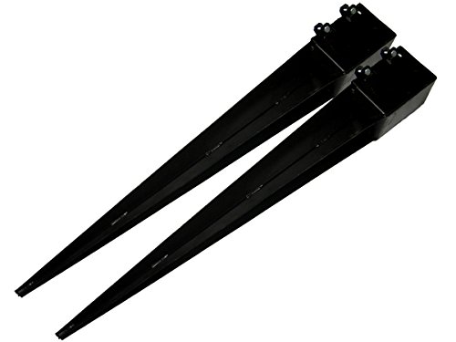Spike Bolt Grip Fence Support 4" x2 (100MM Post Timber Drive in Holder Like Metpost)