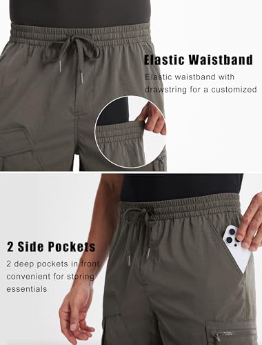 Image of Libin Men's Shorts Casual All Day Comfy Quick Dry Lightweight Cargo Hiking Shorts Breathable Outdoor Sports Travel