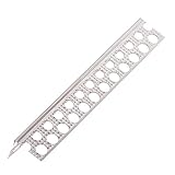 PROTEKTOR 250cm, 50 St 9079 Aluminium Kantenprofil für den Trockenbau Putzstärke 1 mm Putzprofil, Putzlehre, Putzabschlussprofil, Winkelschiene, Abschlussprofil