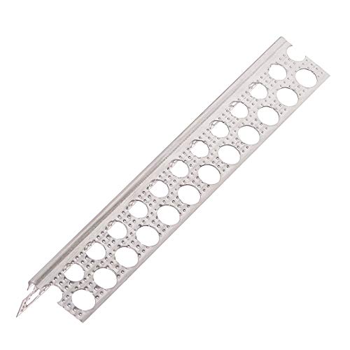 PROTEKTOR 9079 Aluminium Kantenprofil für den Trockenbau Putzstärke 1 mm 250cm, 50 St Silber Putzprofil, Putzlehre, Putzabschlussprofil, Winkelschiene, Abschlussprofil