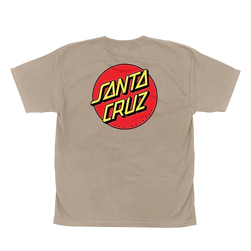 SANTA CRUZ Classic Dot S/S Midweight T-Shirt Sand Med Youth