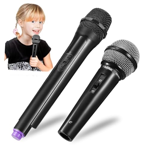 BESTonZON 4 Pcs de Juguete para máquina de Karaoke para micrófonos micrófono simulado micrófono de plástico micrófono para Juguete para pequeños el plastico