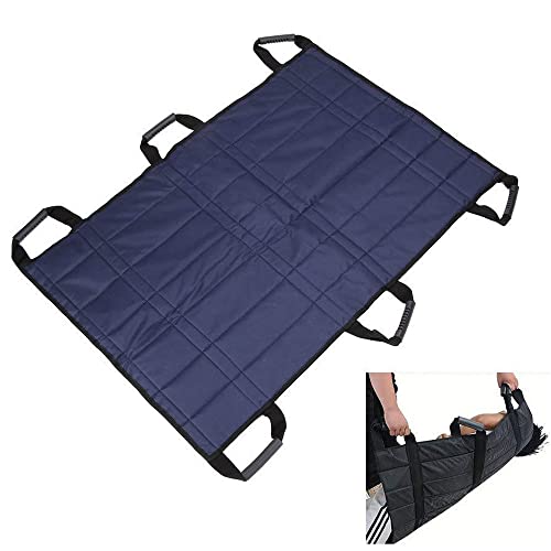 Drap De Glisse Drap De Transfert, Alèse De Positionnement avec 6 Poignées Renforcées,Drap Patient Réutilisable Et Lavable pour Soignant, Aide Familiale,...