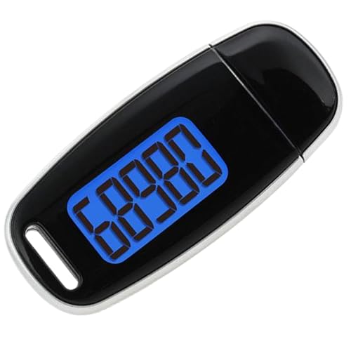 Podomètre pour les pas et les kilomètres de marche LCD USB avec clip et sangle