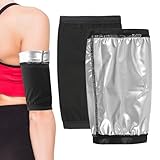 Slimmer - Moldeador de 2 piezas | Moldeador para brazos flácidos de mujer | Entrenador de sudor de sauna para mujeres y hombres, entrenamientos en casa, pérdida de peso, fitness, deportes y ejercicio