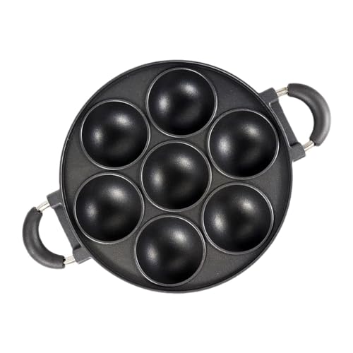 DMAIS Teglia per Biscotti, Nero, Rotondo, Stile Sferico, Per Cupcake, Muffin, Biscotti, Pancake