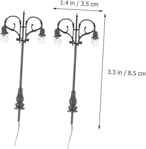 Miniatura 2 de ARTIBETTER 5 sets mini lámparas de calle miniatura para dioramas y decoración de patio 2 unids*5