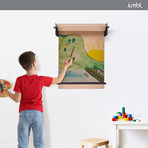 Jumbl 24” Wall Mounted Kraft Paper Dispenser | Hanging Paper Roll With Cutter For Kitchen, Diy Room, Office, Business, & More | Great For To-Do Lists, Menus, Grocery Lists, & Art Projects #TOP3