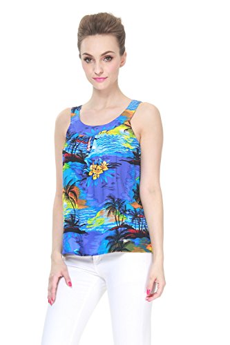 Image of Hawaii Hangover Family Matching Hawaiian Clothes, Sunset Blue | Family matching Hawaiian outfits, Sunset Blue, lightweight rayon, machine washable, tropical print, luaus, cruises