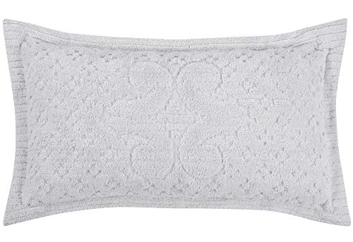 Better Trends Ashton Bedspread Set Available With Matching Shams, Super Soft And Light Weight In Medallion Design 100% Cotton Tufted Machine Washable Tumble Dry, King Bedspread Set, White #TOP3