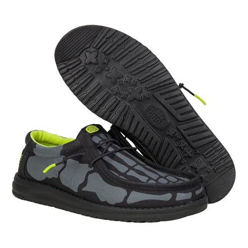 Hey Dude Men's Wally Skeleton Feet Loafer3
