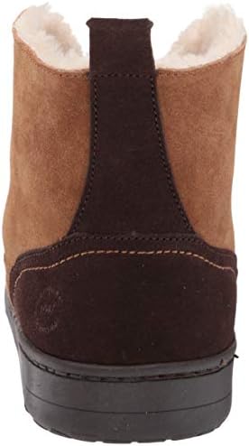 Dearfoams Men's Suede Boot Slipper, Chestnut, 11 | Image 2