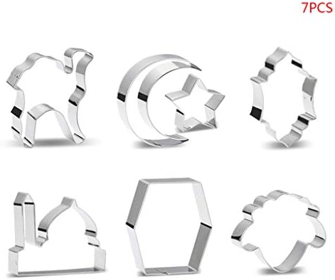 WEIXIE Ramadan Decoration Cookie Cutters Set Moon Star Biscuit Mold DIY Cake Baking