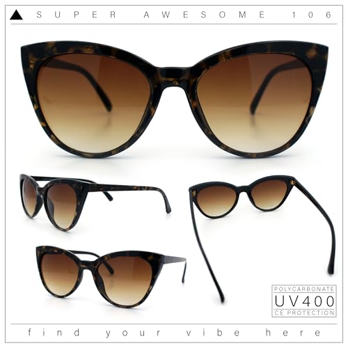 SA106 Womens Pearl Color Cat Eye Sunglasses2