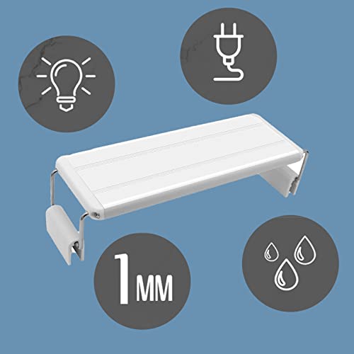 GERUI Lampada a LED ultra sottile per acquario