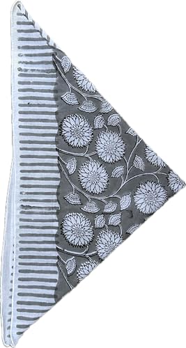 Stylish Bohemian Cotton Bandanas For Women - Handmade Hand Block Bandana for Women - Soft Cotton Kerchiefs for Men and Women - Perfect Trendy Boho Bandana, Best Gift For Men, Women Etc3