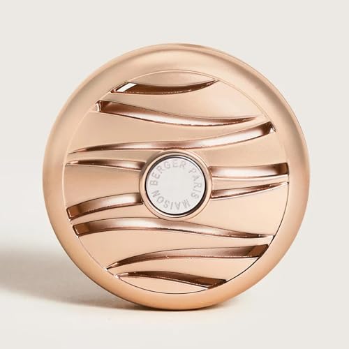 Image of MAISON BERGER Car Diffuser Set, Fruity Sun | Plum Peach Pineapple Notes, Refillable Vent Clip with Ceramic Refill, Passive 4-Week Diffusion, Made in France