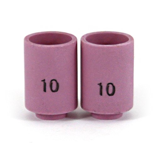 COREONE WELDINGSolutions - Alumina Nozzle Ceramic Shield Cup #10 Model 13N13 2 Pack