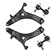 KAX Front End Control Arms Kit for 09-13 Subaru Forester, 11-14 Impreza, 2 Lower Control Arms w/Ball Joint+2 Sway Bar Links 2009 2010 2011 2012 2013 2014 Suspension Kit RK622787 RK622789 K750049 4pcs