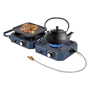 Sabuidds Gas Camping Grill 2 w 1