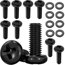 M4 10mm TV/Monitor Wall Mount Screws VESA Compatible for 75x75mm and 100x100mm Brackets for Mounting Any TV/Monitor Pack of 8