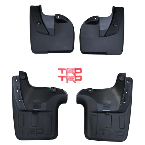 Image of KMH Premium Mud Flaps Compatible with Toyota Fortuner Legender | Imported Quality Mud Splash Guards Shields, Durable Protection for Your Vehicle (Set of 4, Black)