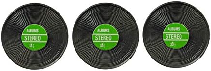 Classics by Handley House Dollhouse 3 Records with Green Label Miniature Music Room 1:12 Scale Accessory